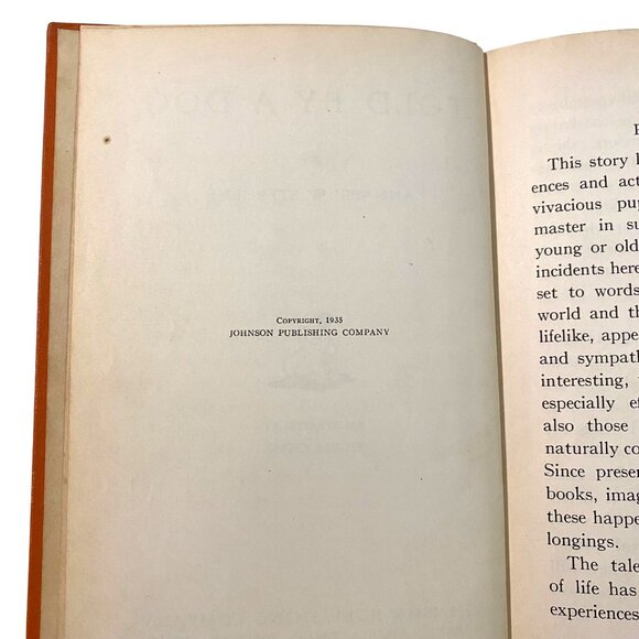 Told by a Dog Hardcover Annabel W Stephens Signed Jack Russell Terrier Vtg 1930s - Picture 4 of 6